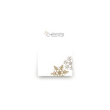 Silver and Gold Mini Notecard Favor