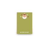 Happy Santa Mini Notecard Favor