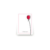 Up Up and Away Balloon Mini Notecard Favor