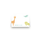 Zoo Menagerie Mini Notecard Favor