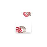 Patterned Floral Kraft Mini Notecard Favor
