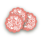 Pastoral Noel Scalloped Stickers