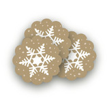 Silver and Gold Scalloped Stickers