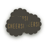 New Year's Table Tents Scalloped Stickers