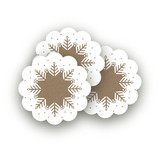 Berry Kraft Scalloped Stickers