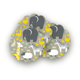 Animals Born Free Scalloped Stickers
