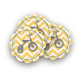 Oh Boy Scalloped Stickers