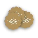 Leaf Berry Scalloped Stickers