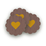 Foliage Thanksgiving Scalloped Stickers