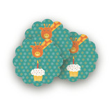 Birthday Balloon Fun Scalloped Stickers