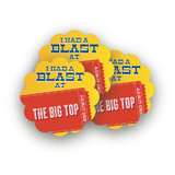 Greatest Circus Scalloped Stickers