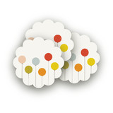 Colorful Balloons Scalloped Stickers