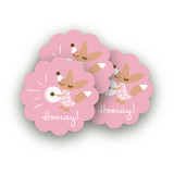 Fox Festive Scalloped Stickers