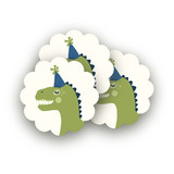 Cakeasaurus Dinosaur Scalloped Stickers