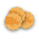Zoo Menagerie Scalloped Stickers
