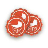 Urban Baby Scalloped Stickers