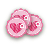 XOXO Scalloped Stickers