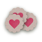 Ombre Love Scalloped Stickers