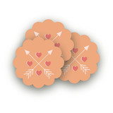 Conversation Heart Valentine Scalloped Stickers