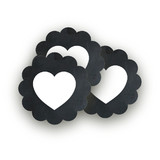 Blackboard Perfection Scalloped Stickers