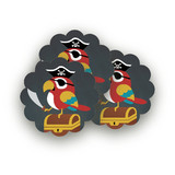 Yo Ho Ho! Scalloped Stickers