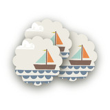 Little Explorer Scalloped Stickers