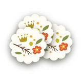 fanfare Scalloped Stickers