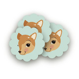 Fancy Fawn Scalloped Stickers
