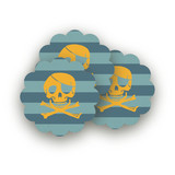 Pirate Party Scalloped Stickers