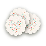 Shower of Love Scalloped Stickers