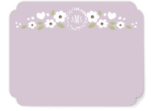 White Flowers Personalized Stationery