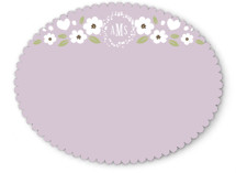 White Flowers Personalized Stationery