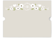 White Flowers Personalized Stationery