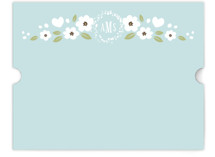 White Flowers Personalized Stationery