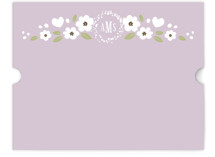 White Flowers Personalized Stationery