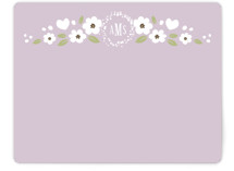 White Flowers Personalized Stationery
