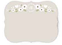 White Flowers Personalized Stationery