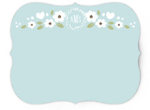 White Flowers Personalized Stationery