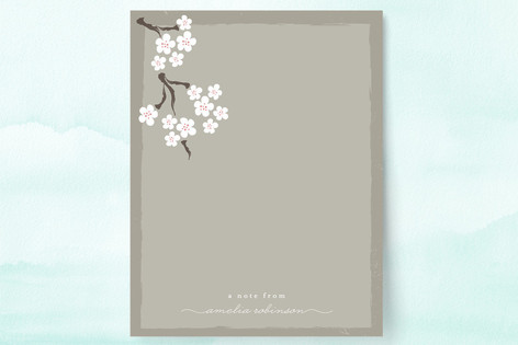 Blooming Blossoms Personalized Stationery