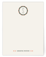 Mid-Century Monogram Personalized Stationery
