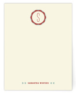 Mid-Century Monogram Personalized Stationery