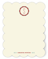 Mid-Century Monogram Personalized Stationery