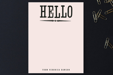 Holla Hello Personalized Stationery