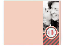 Modern Monogram Stripes Personalized Stationery