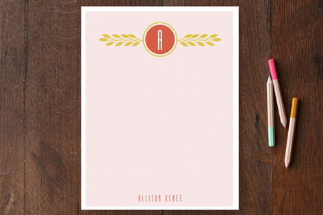 Serene Floral Personalized Stationery