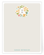Cerulean Blooms Personalized Stationery