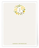 Cerulean Blooms Personalized Stationery