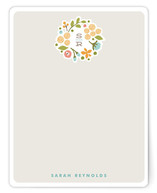 Cerulean Blooms Personalized Stationery