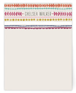 Striped Lines Personalized Stationery