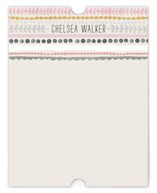 Striped Lines Personalized Stationery